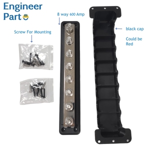 Ağır Cooper 8 yollu bara 600A yüksek akım güç dağıtımı 8XM8 terminalleri - Product Image 2