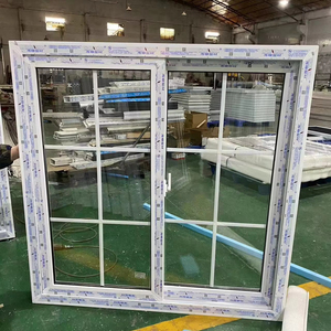 <strong>Best</strong> Selling High Quality PVC/UPVC Sliding <strong>Window</strong> with Grill Design Plastic Frame Vinyl Glass <strong>Windows</strong> for School - Product Image 1