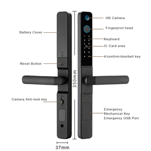 Goking ttlock App Fernbedienung schlüssel lose Diebstahls icherung Innenhof ip65 wasserdichte Finger abdrucks chloss Villa für Schiebetür