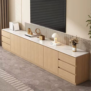 Tùy Chỉnh Toàn Bộ Nhà Hiện Đại Được Thiết Kế Đồ Nội Thất Phòng Khách Thiết Lập Bao Gồm Gỗ Giao Diện Điều Khiển Bảng Lưu Trữ Tủ LED TV Tầng Đứng - Product Image 6