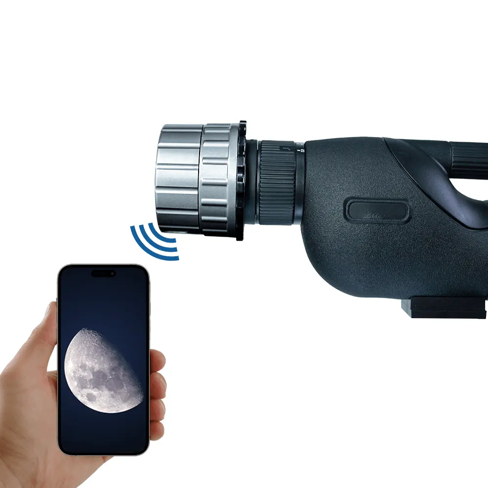 Kamera kacamata elektronik nirkabel pintar HD 2.4K untuk mikroskop teleskop
