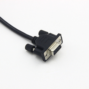 DB9 kadın 9-Pin Din 8-Pin adaptör kablosu kompakt d-sub konnektörü PLC programlama için bilgisayar için RS232 PVC ceket örgü