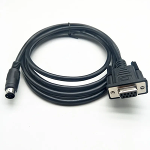 8ピンミニディンオス-オスDB9RS232PLCプログラミングケーブル10フィート - Product Image 3