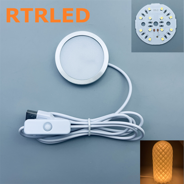 USB5V Warm-white 12LEDs 1.5M Wire 60*8mm