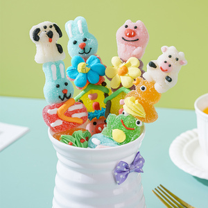 Il fumetto halal all'ingrosso fa a mano la caramella morbida della serie di lecca-lecca <span class=keywords><strong>marshmallow</strong></span> - Product Image 4