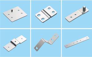 Custom Thickness 0.05mm-3.0mm Aluminum <strong>Busbar</strong> Row Battery Pack Connector Stamping Aluminum Sheet