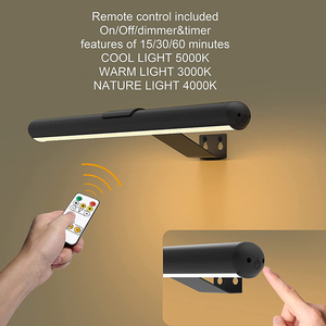 Lámpara de lectura LED con 3 luces de colores, aplique de pared con Sensor remoto, luz de imagen inalámbrica, lámpara de pintura recargable con temporizador - Product Image 3