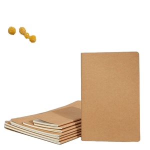 卸売学生の本厚手のステッチノートブックシンプルなクラフト紙a5b5ノートブックメモ帳カスタムロゴ - Product Image 1