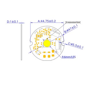 フリッカーなし調光可能COBLEDモジュール10W15W20W30WドライバーレスAC110V 220V COBLEDチップボード (LEDセルライト用) - Product Image 6