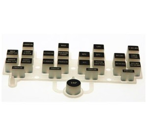 硅橡胶零件定制设计各种类型的硅胶按钮照明开关单键盘 - Product Image 5