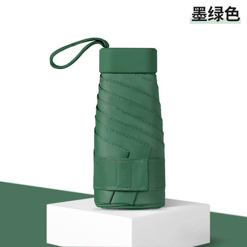 Sac fourre-tout plat Five de couleur unie - Vert foncé