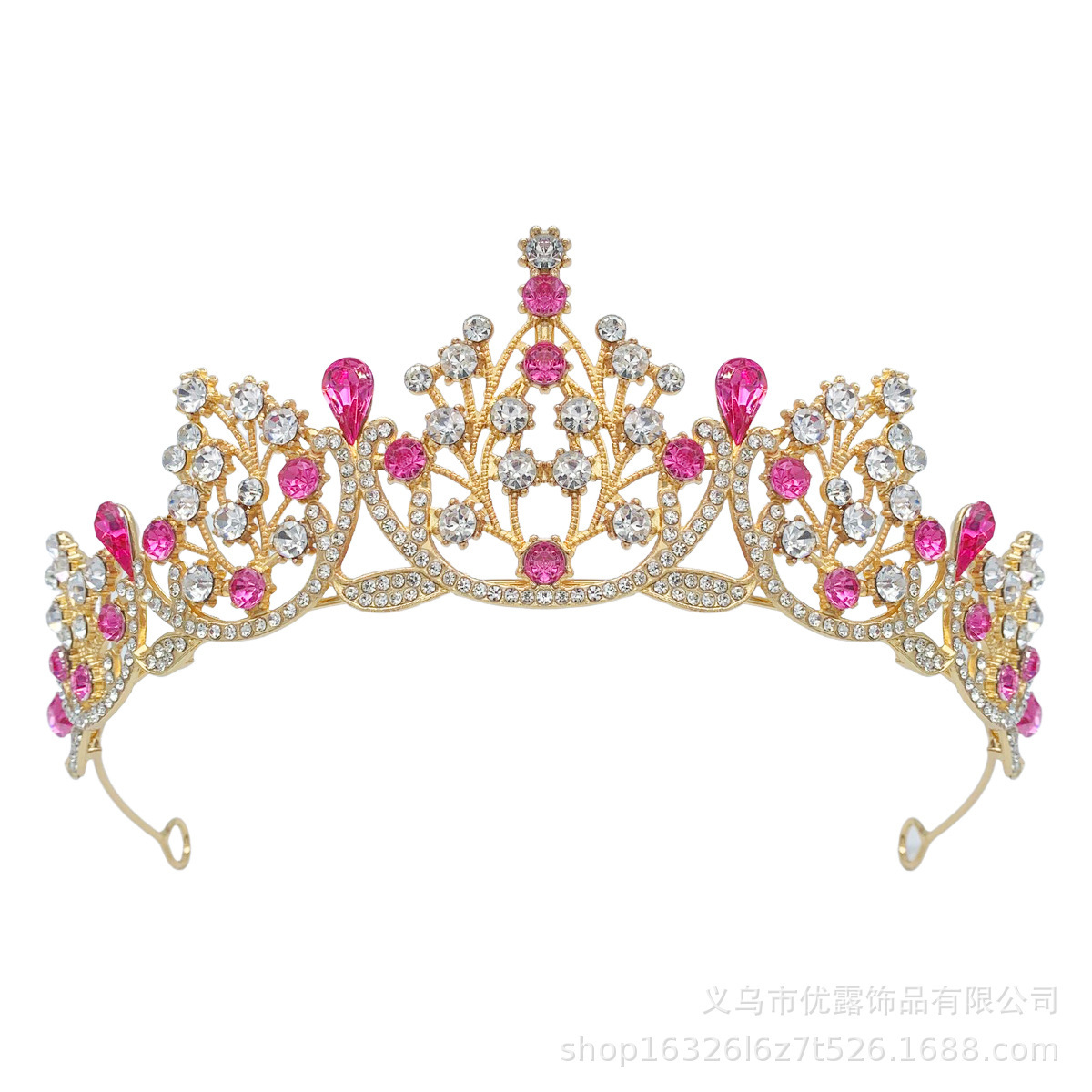 Gold + rose-red diamond