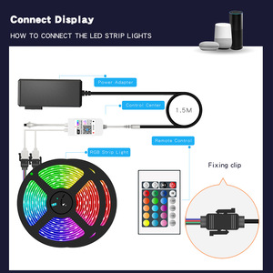10เมตร5เมตร RGB ปิดภาคเรียนนำแถบแสงนำแถบ12โวลต์24โวลต์1เซ็ตแบตเตอรี่5050ที่มีระยะไกล - Product Image 2
