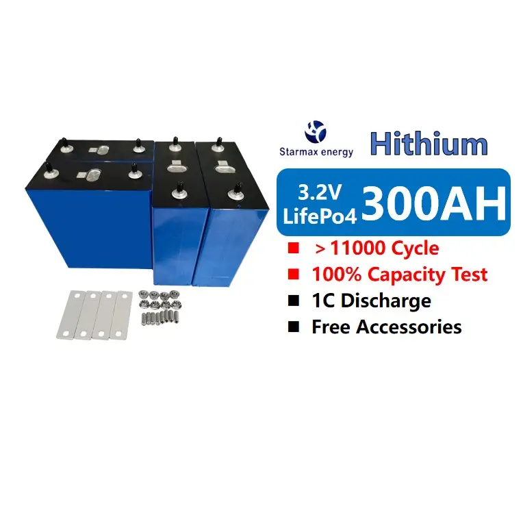 Starmax 10000 Cycle Life Hithium 3.2V 280Ah Lifepo4 Battery Prismatic Cells 314Ah 3.2V Solar Battery Lithium Ion Batteries