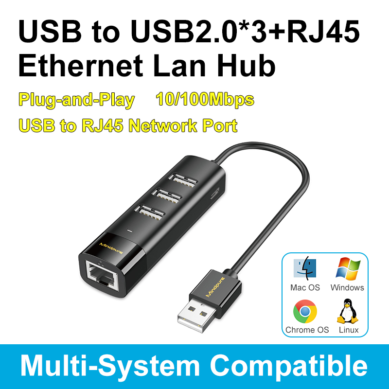 noir-USB2.0 *3+lan 100Mpbs
