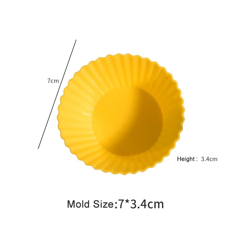 Stampo per muffin rotondo giallo