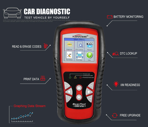 Herramienta de escaneo automático KONNWEI KW830 OBDII EGR Sensor de oxígeno EVAP escáner de diagnóstico lector de código de falla probador de voltaje para coches de 12V - Product Image 2