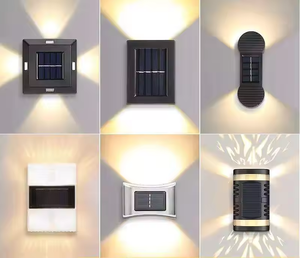 Fabrika satış Led güneş duvar ışıkları açık su geçirmez güneş enerjili hareket sensörü sensör duvar lambası bahçe için