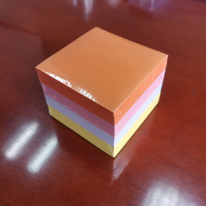 Fabricante de papel de color personalizado Cubo de Papel suelto Bloc de notas Cubo de papel con logotipo Cubo de bloc de notas - Product Image 6