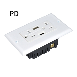 US Standard USB 5V <strong>2</strong>.1A QC 3.0 Quick Smart <strong>Socket</strong> 1 USB Plug and 1 <strong>Type</strong> C Output American Standard <strong>Socket</strong> - Product Image 3