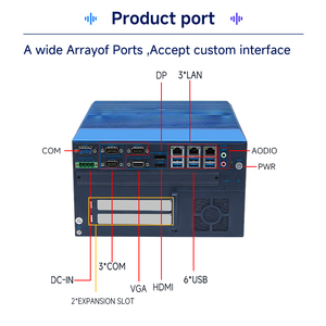 2 * LAN, 8 * COM, 1 * PCle(X16), 2 * USB 3.0, 5 * USB 2.0 Intel <span class=keywords><strong>Core</strong></span> I7/I5/I3 prosesor seluler tanpa kipas PC tanam industri - Product Image 4