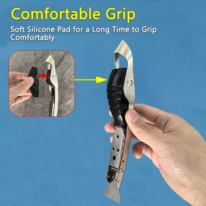 Doldurmayı aracı kiti, paslanmaz çelik banyo için Caulk sökücü aracı <span class=keywords><strong>4</strong></span> in 1 Caulk aracı, mutfak, zemin