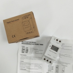 THC15A 16 AC 220V 230V Din Railウィークリープログラマブルデジタルタイマースイッチ、ロック機能付き交換用バッテリー付き - Product Image 6