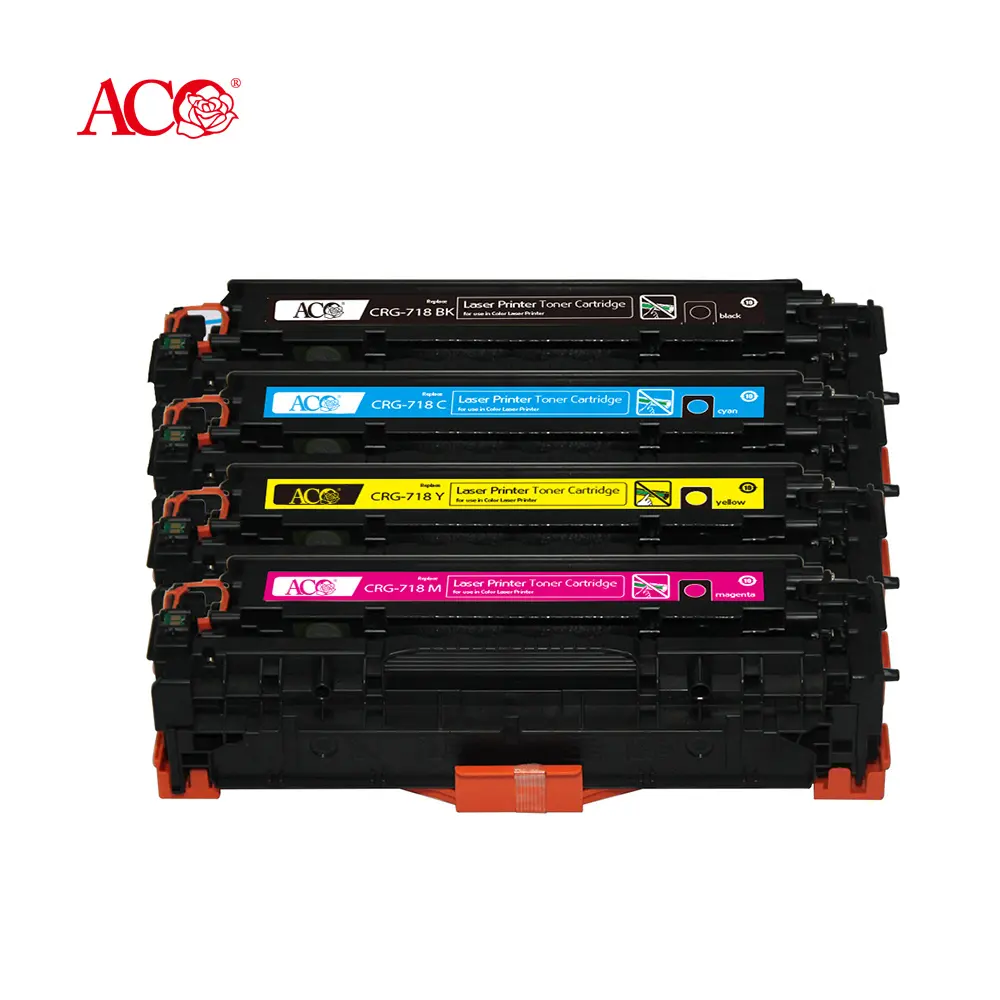 ACO ขายส่ง CRG 118 318 418 718 CRG118 CRG318 CRG418 CRG718ตลับหมึกสีที่รองรับสำหรับ Canon