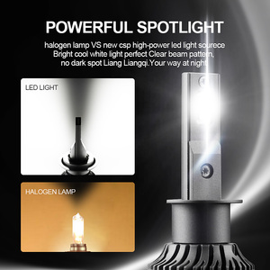 Autodragons ไฟหน้า LED ขนาดเล็ก60W 9600lm 6500K ซีนอนสีขาว3570CSP รถยนต์ LED ไฟตัดหมอก G11 H1 - Product Image 5