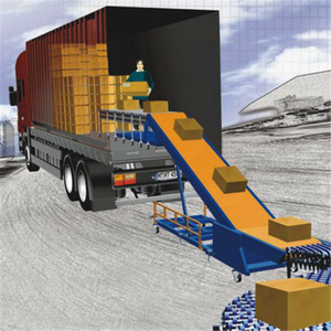 Fuoco macchine carico camion scarico portatile ed estensibile nastro trasportatore trasportador per magazzino carico Container