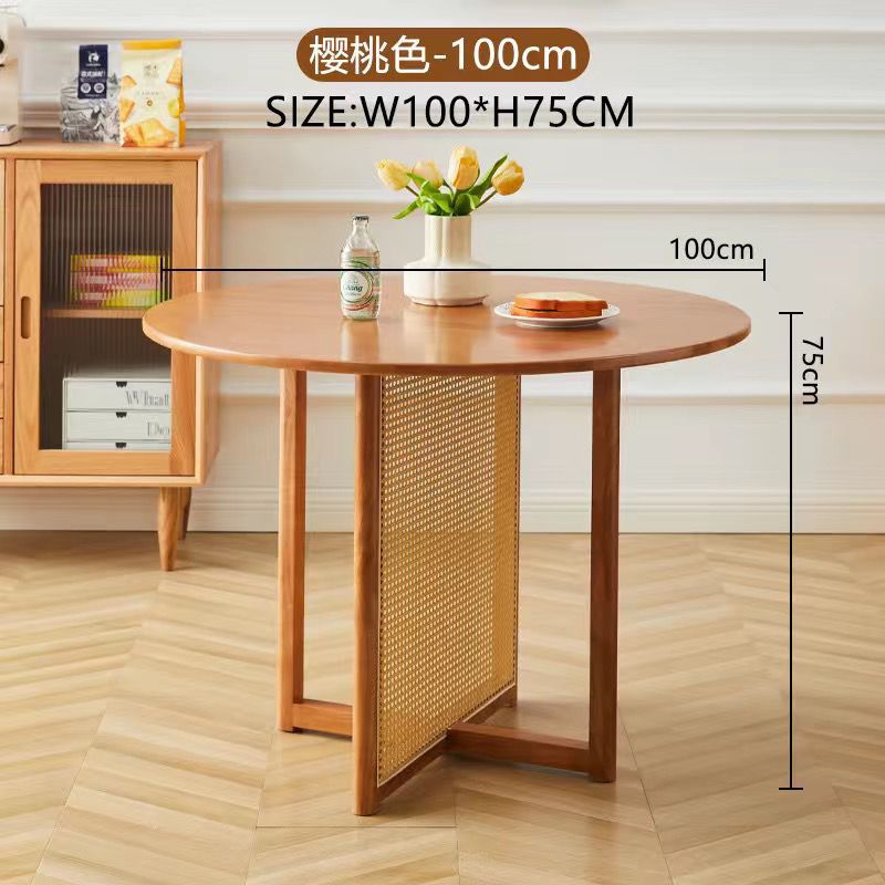 Cherry-colored 100 solid wood rattan