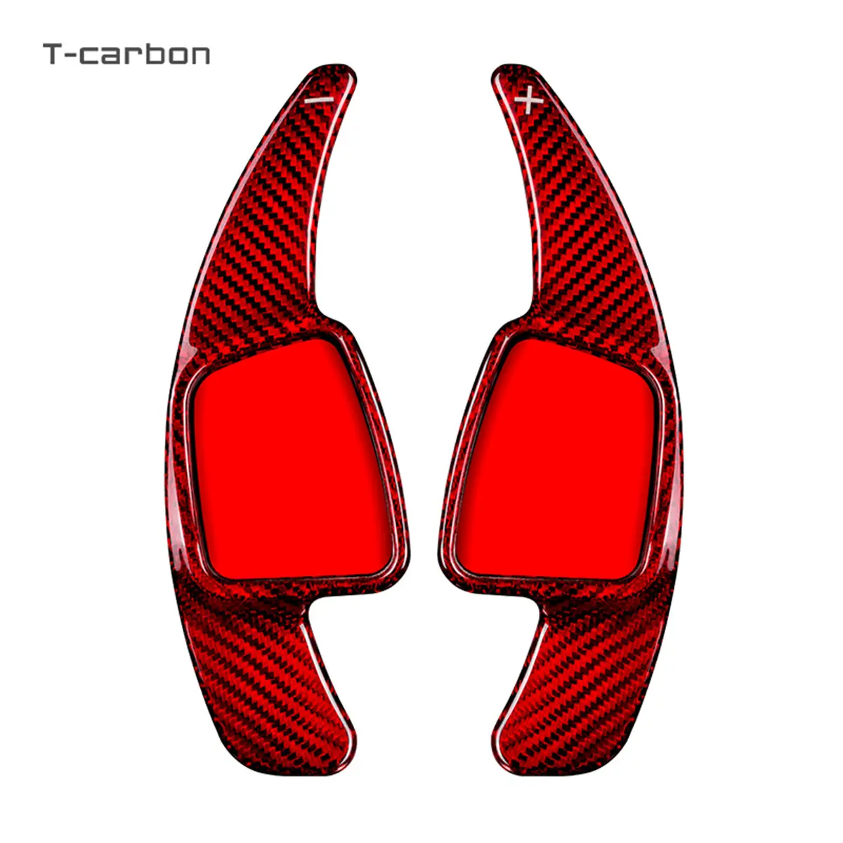 T-carbon Steering Wheel Shift Paddles For AUDI A3 S3 S4 A5 S5 A6 S6 Glass Fiber Paddles Shifter Car Accessories Shifting Paddles