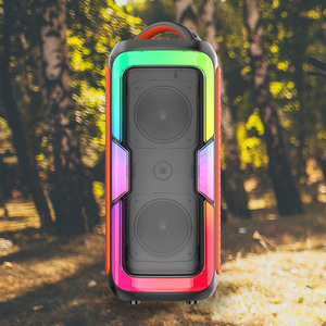 4-Inch Dual Speaker with 25 W <strong>Output</strong> RGB LED Lighting and 2 Kabellose Party Lautsprecher Mini for Outdoor <strong>Computer</strong> Use - Product Image 4