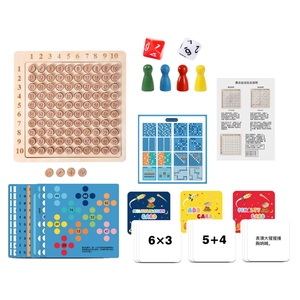 木制百板儿童学前班计数加法和乘法板游戏 - Product Image 6