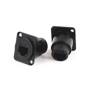 Conector de módulo Cat.6 Internet RJ45 8p8c, enchufe de chasis de montaje en panel tipo D de red RJ45 CAT.6