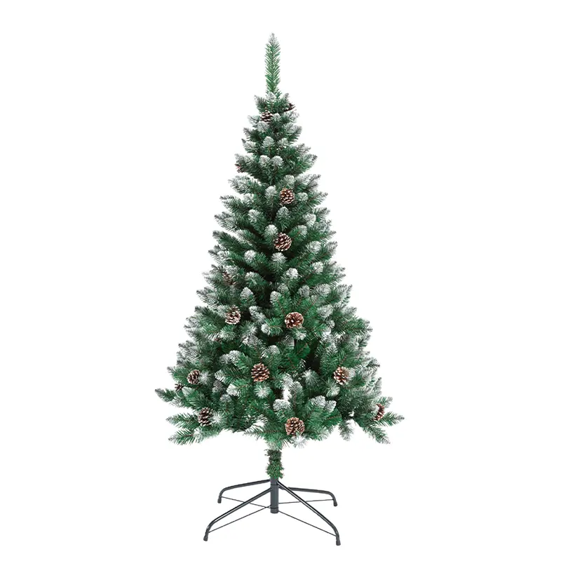 Pohon Natal kustom, dekorasi dan lampu PVC 1.5/1.8/2.1 meter, gaya baru