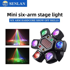 Tùy Chỉnh Sáu Cánh Tay Đầy Màu Sắc Ánh Sáng Laser Thiết Bị Sân Khấu Âm Thanh Điều Khiển Disco Đèn Flash Cho Vũ Trường Bầu Không Khí Đèn - Product Image 3