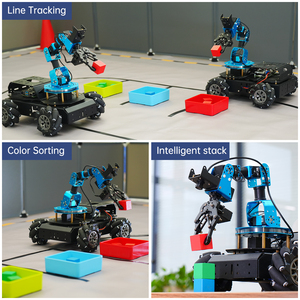 Hiwonder ArmPi Pro Raspberry Pi ROS AI Vision 6DOF braccio robotico Kit con 360 gradi 4WD Wheel Chassis Open Source Robot - Product Image 4