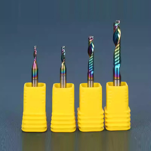 4-6mm hrc60 đơn sáo cacbua cuối nhà máy với lớp phủ Micro CNC phay cắt Công cụ cắt sử dụng cho gỗ Acrylic - Product Image 3