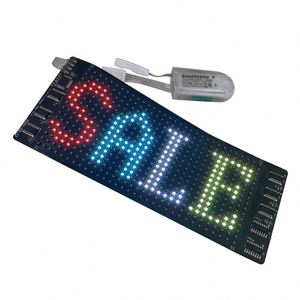 Display flessibile a LED a colori controllo APP testo a scorrimento ricaricabile Display a LED per t-shirt, cappello, scarpe, abbigliamento - Product Image 1