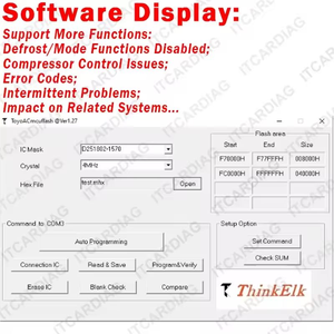 ThinkElk ToyoAC Mcu Flash 251802-1570トヨタレクサスACHVACサーボアンプドライバーアンプAMPモジュール用ECUプログラマー - Product Image 6