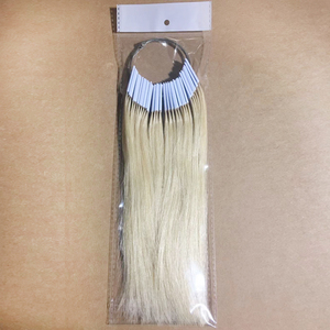 サロン理髪ヘア用の100% 人間のバージンヘアカラースウォッチテストカラーサンプルリング