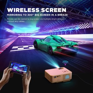 【热投影机厂家】无线便携式投影机屏幕迷你智能WiFi手机beamer - Product Image 2