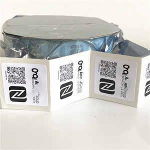URL Codificato 40X40mm NFC Piazza con il Codice a BARRE Autoadesivo Etichetta Stampata Da Rotolo