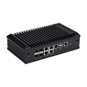 Qotom מיני pc 5*2.5g lan 2.0GHz 4 x 10g sfp אטום c3808 12 מעבד ליבות q20342g9
