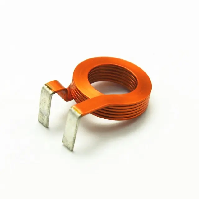 High Current High Power Flat Copper Wire Inductor Bobina Air Core Inductance Winding Coil