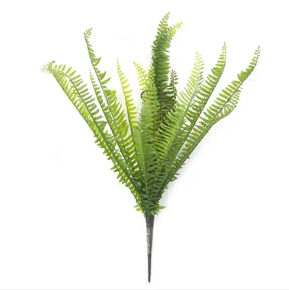 High quality Shrubs Bushes 15 forks Persian Grass Plastic plants Artificial Fern Leaves for indoor outdoor home garden decor