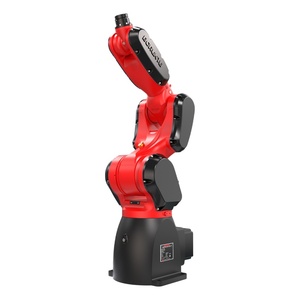 Brazo robótico de soldadura industrial de 6 ejes, motor de núcleo de manejo de carga con brazo robótico automático de fabricación de pulido PLC, nuevo - Product Image 1