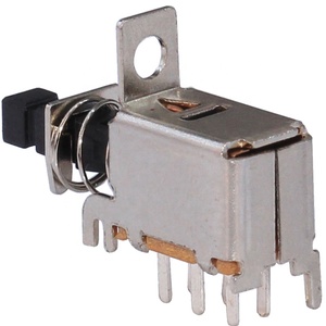 DPDT 6 Pin 2 NO 2 interruttore a chiave con rivestimento NC chiusura automatica scatola TV unidirezionale interruttore a pulsante orizzontale - Product Image 3