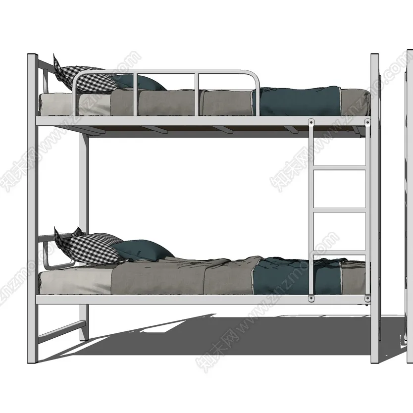Mobili per la scuola moderna attrezzatura per dormitorio struttura in metallo forte letto a castello in acciaio a doppio strato